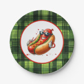 Leuke hotdog liefhebbers feest papieren bordje (Voorkant)