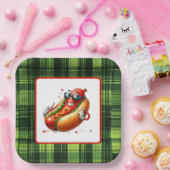 Leuke hotdog liefhebbers feest papieren bordje (Feest)