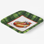 Leuke hotdog liefhebbers feest papieren bordje (Gebogen)