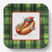 Leuke hotdog liefhebbers feest papieren bordje (Voorkant)