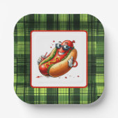 Leuke hotdog liefhebbers feest papieren bordje (Voorkant)