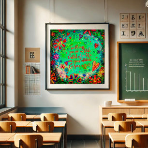 Leuke houding en inspanning Quote Inspirivity Poster