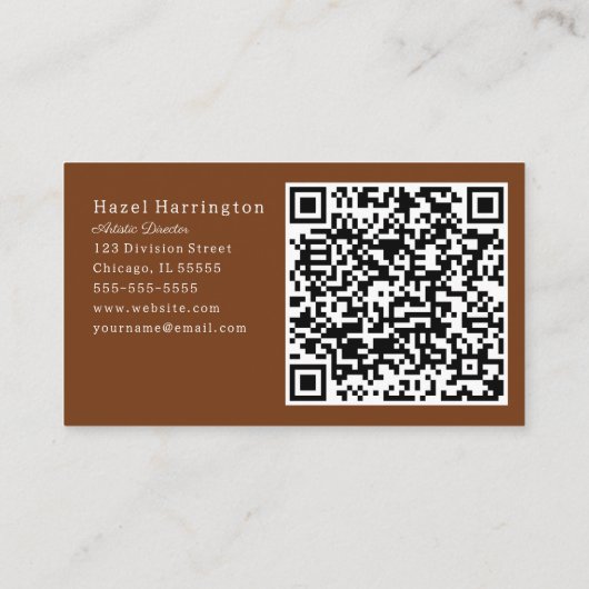 Leuke HQ Code Retro Visitekaartje Mid Century Mode (Achterkant)