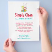 Leuke Huis Schoonmaak Service Zakelijke Flyer (Hand)