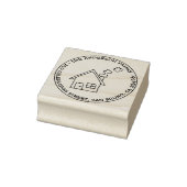 Leuke huis tekening familienaam & retour adres rubberstempel (Stempel)