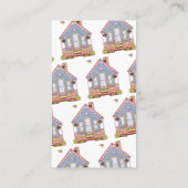 Leuke huis zorgverlener diensten visitekaartje (Achterkant)