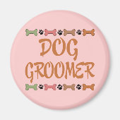 Leuke huisdier bezetting hond groomer magneet (Voorkant)