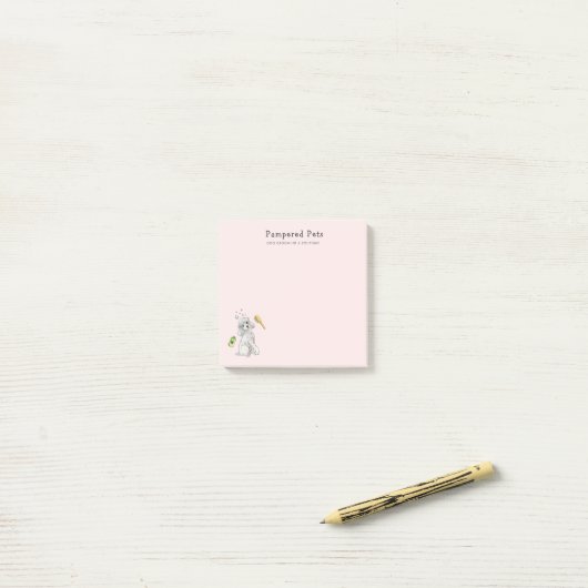 Leuke huisdier groomer post-it® notes (Op bureau)