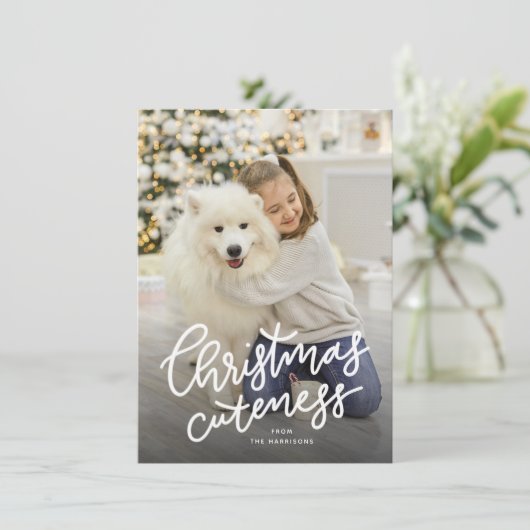 Leuke huisdier vakantie kaart (Staand voorkant)