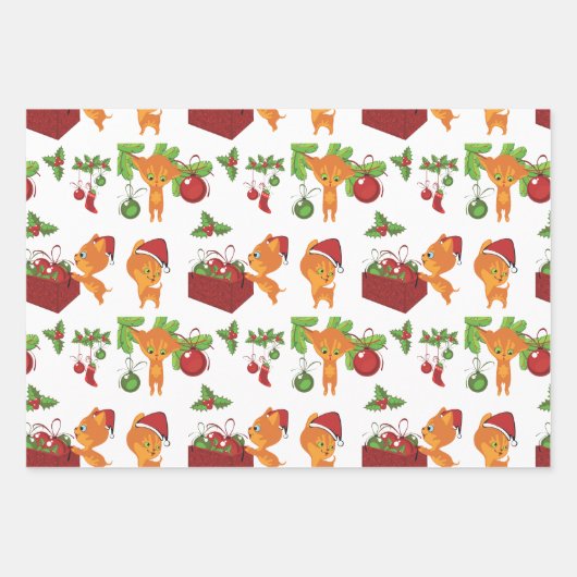 Leuke Huisdieren, kitten en kabouters Wrapping Pap Inpakpapier Vel (Voorkant 3)