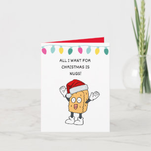 Leuke humor cartoon Punny Pun Christmas Custom Kaart