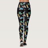 Leuke Humor Comic Cartoon Runners hardloopschoenen Leggings (Achterkant)