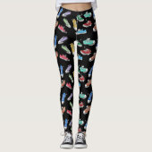 Leuke Humor Comic Cartoon Runners hardloopschoenen Leggings (Voorkant)