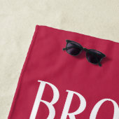 Leuke humor typografie strandlaken (In situ)