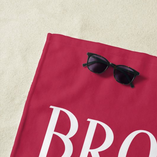 Leuke humor typografie strandlaken (In situ)