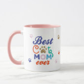 Leuke humoristische beste kat mam ooit gepersonali mok (Links)