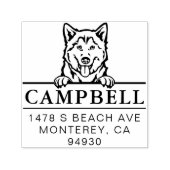 Leuke Husky Custom Dog Adres Stempel (Design)