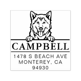 Leuke Husky Custom Dog Adres Stempel