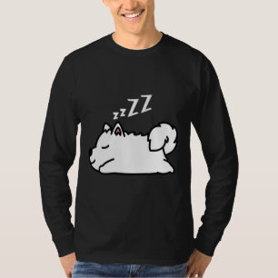Leuke Husky Hond Puppy Slapen T-shirt