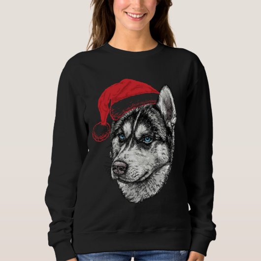 Leuke Husky Kerstmis Trui (Voorkant)