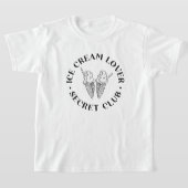 Leuke Ice Cream Kegelliefhebber Kinder T-shirt (Laagn)