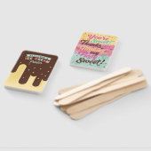 Leuke Ice Cream Lemon Popsicle Treat Verjaardagsfe Handwaaier (Niet-gemonteerd)