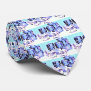 Leuke Ice Cubes Print stropdas