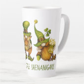 Leuke Ierse kabouters shenanigans St. Patrick's Da Latte Mok (Rechterhoek)