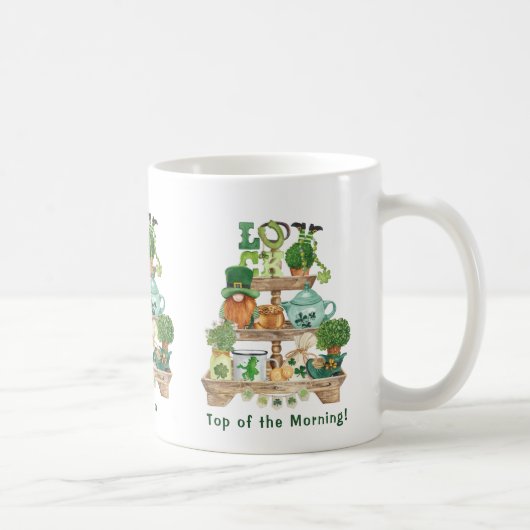 Leuke Ierse prullaria standaard Aangepaste St. Pat Koffiemok (Rechts)