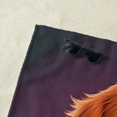 Leuke Ierse setter hond Strandlaken (In situ)