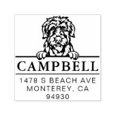 Leuke Ierse Wolfhound Custom Hond Adres Stempel (Design)