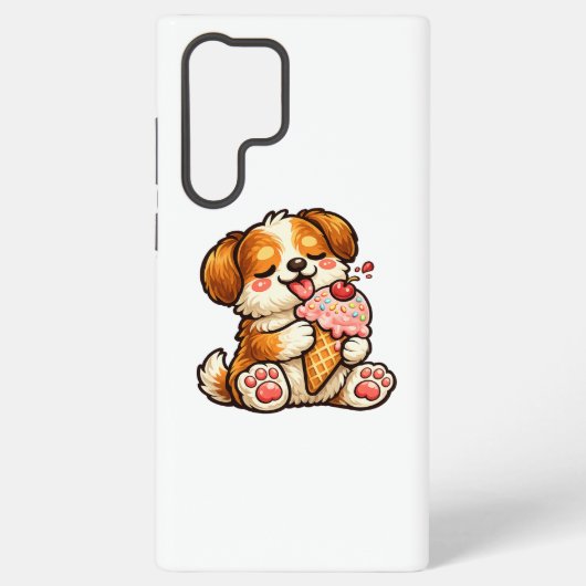 Leuke Ijs Hond Samsung Galaxy Hoesje (Achterkant)