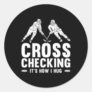Leuke ijshockey kunst voor mannen vrouwen Kinder i Ronde Sticker