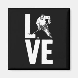 Leuke ijshockey kunst voor mannen vrouwen sport ij magneet