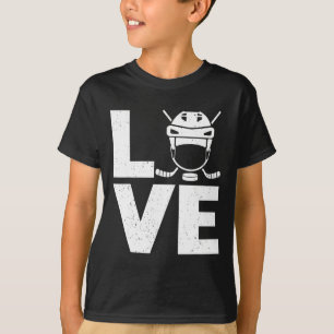Leuke ijshockey kunst voor mannen vrouwen sport ij t-shirt