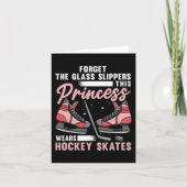Leuke ijshockey kunst voor vrouwen meisjes ijshock kaart (Voorkant)