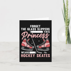 Leuke ijshockey kunst voor vrouwen meisjes ijshock kaart