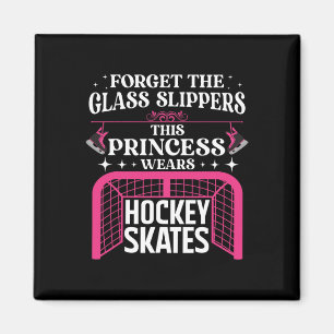 Leuke ijshockey kunst voor vrouwen meisjes ijshock magneet
