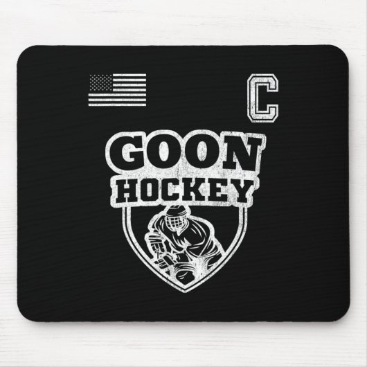 Leuke ijshockey - Team Goon Captain Muismat (Voorkant)
