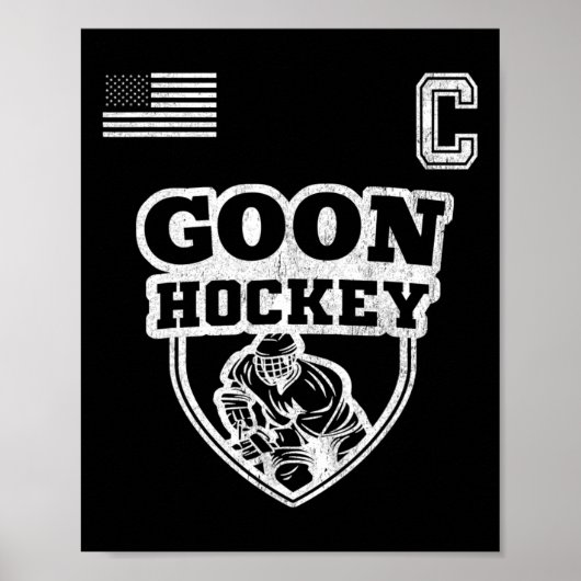 Leuke ijshockey - Team Goon Captain Poster (Voorkant)