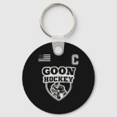 Leuke ijshockey - Team Goon Captain Sleutelhanger (Voorkant)