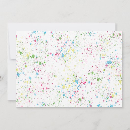 Leuke ijsjes Pop op Over Verjaardagsuitnodiging Kaart (Achterkant)