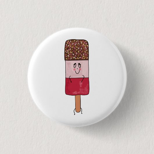 Leuke ijslolly-thema ronde button 3,2 cm (Voorkant)
