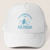 Leuke ijsvis quote trucker pet (Voorkant)