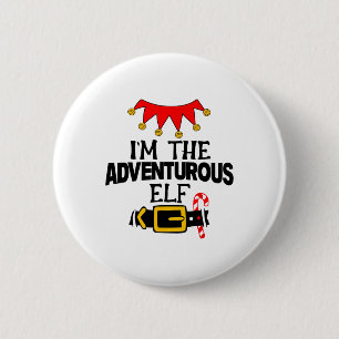 Leuke ik ben de avontuurlijke elfenkostuums Kerstm Ronde Button 5,7 Cm