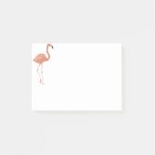 Leuke illustratie rode flamingo linocut post-it® notes (Voorkant)