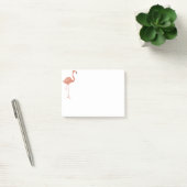 Leuke illustratie rode flamingo linocut post-it® notes (Kantoor)