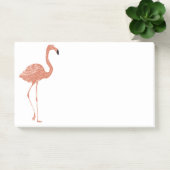 Leuke illustratie rode flamingo linocut post-it® notes (Kantoor)