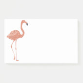 Leuke illustratie rode flamingo linocut post-it® notes (Voorkant)