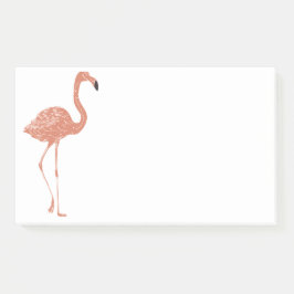 Leuke illustratie rode flamingo linocut post-it® notes